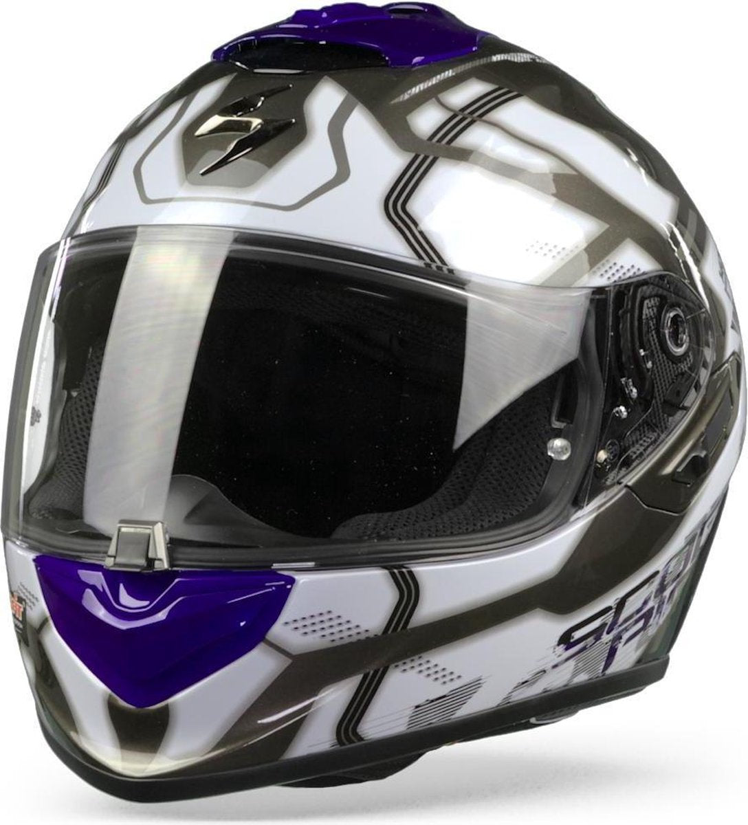 Scorpion EXO-1400 AIR SPATIUM Wit Integraalhelm - Motorhelm - Maat XL