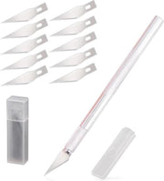 Scalpel Set Inclusief 10 Extra Mesjes - Hobbymes Scalpelmes Precisiemes