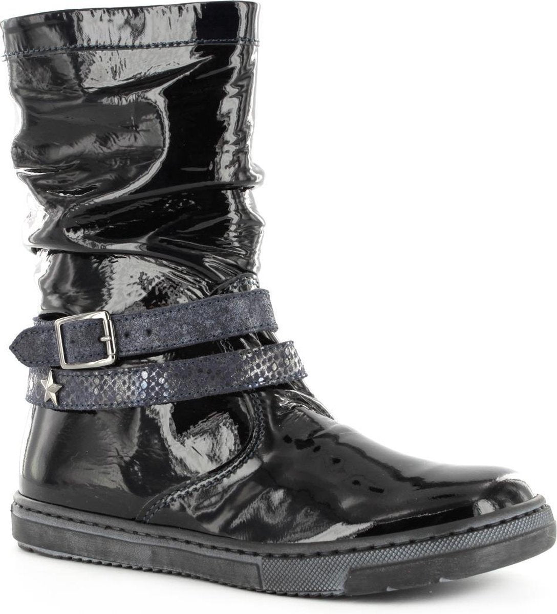 Kickers - Kick M.3/4 Laars Casual 24820 - Gesloten Schoenen - Meisjes - Navy - Vernice nk Blu sc