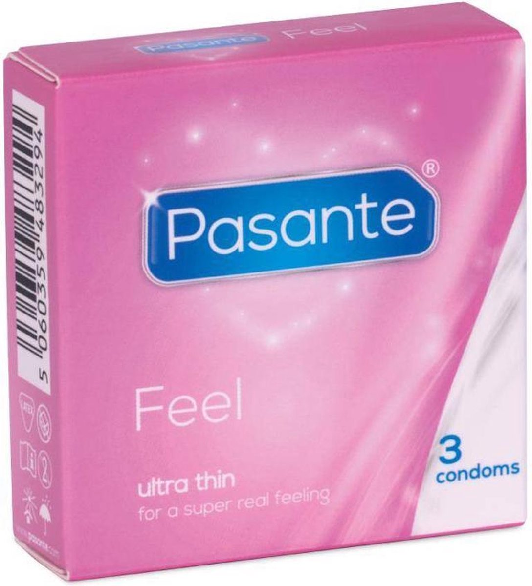 Pasante Feel Condooms - 3 stuks