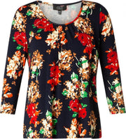 ES&SY Robine Top - Tango Red/Black - maat 40