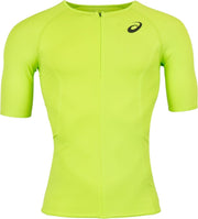 Asics Sportshirt - Maat L  - Mannen - lime groen/zwart