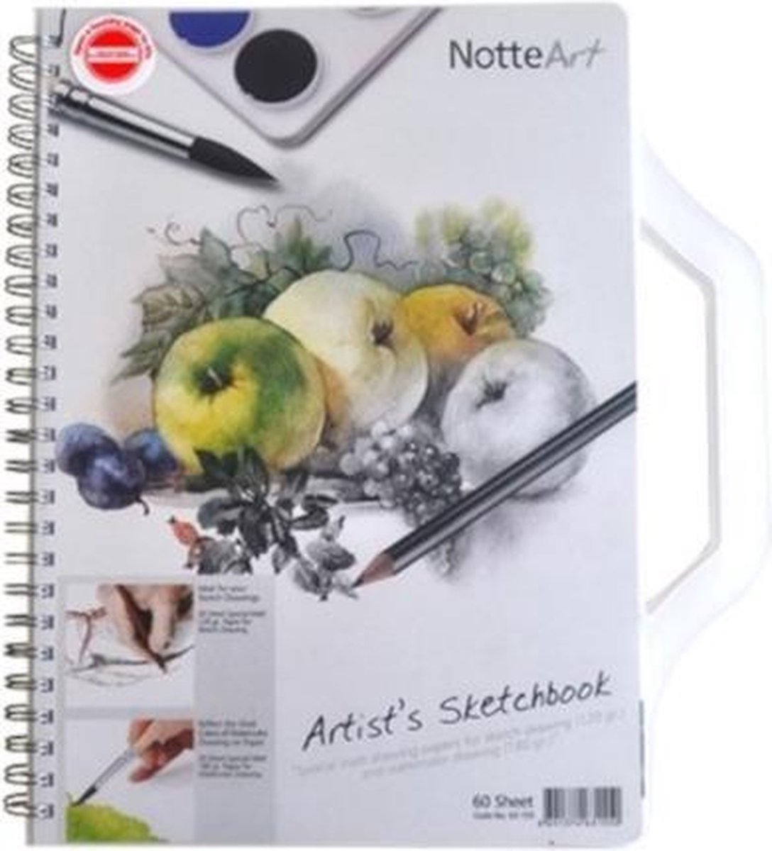 Verhaak Schetsboek Artist Met Spiraal A4 Karton/papier Wit