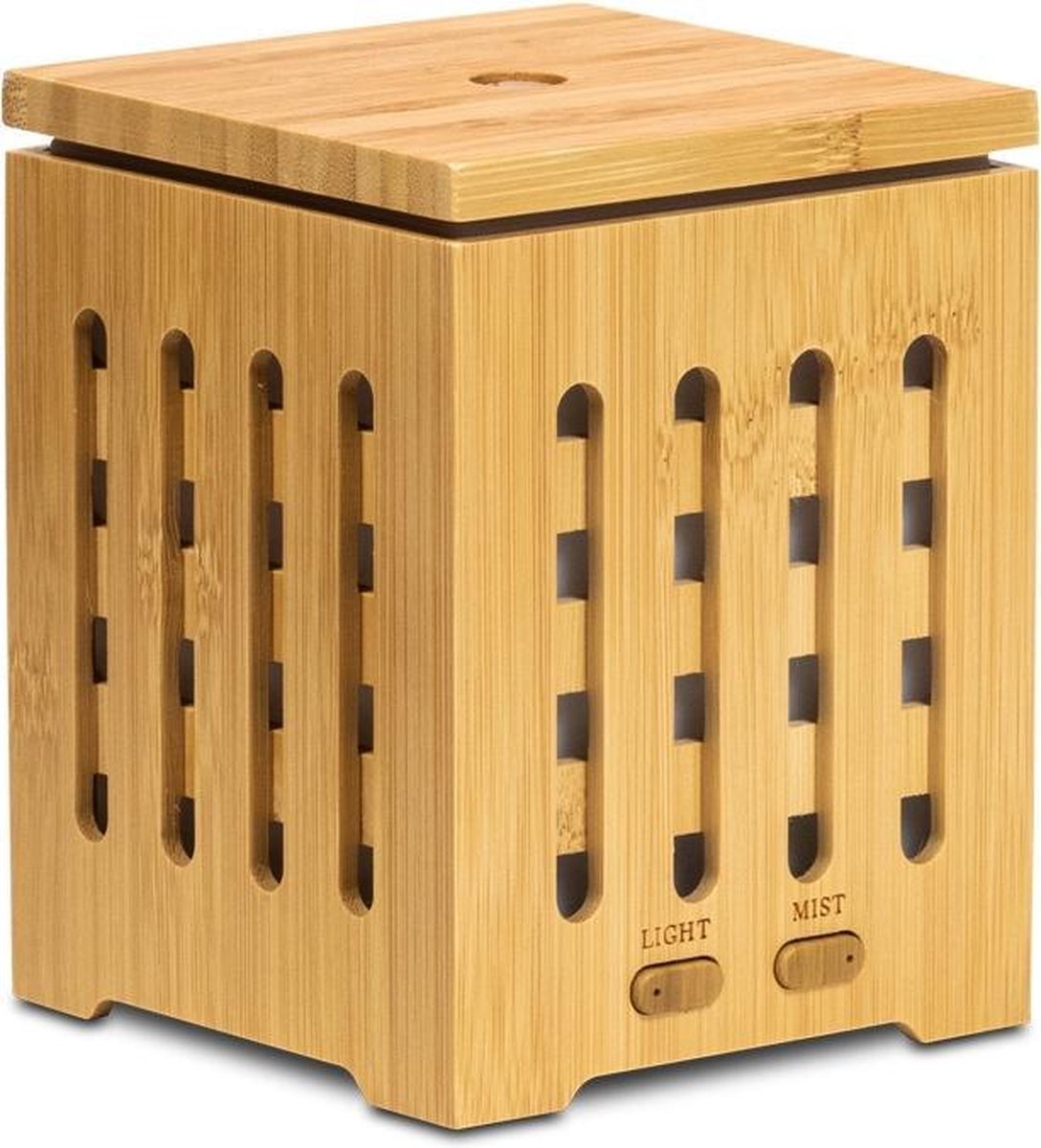 Aroma Diffuser Bamboo Vierkant