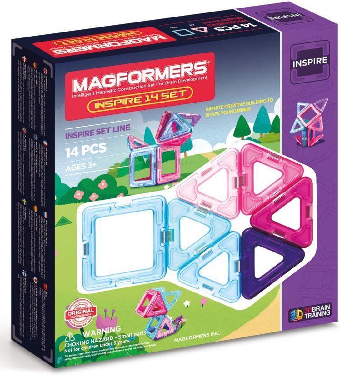 Magformers Inspire Set - 14 Onderdelen - Magnetische Bouwset