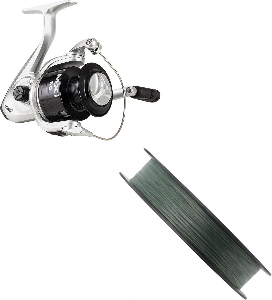 Mitchell - Werpmolen - MX1 3000 - Inclusief Berkley X9 0.14mm gevlochten lijn
