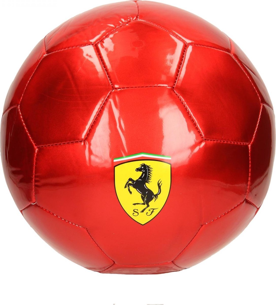 Ferrari Voetbal Metallic Rood maat 5