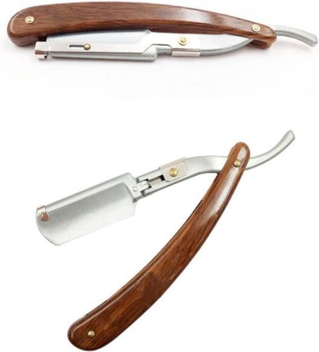 Scheermesjes | barbiersmes| open scheermes | barbermes |scheermesje |Klassiek Scheermes | shavette | Barbiersmes Hout | inclusief 10 double edge scheermesjes