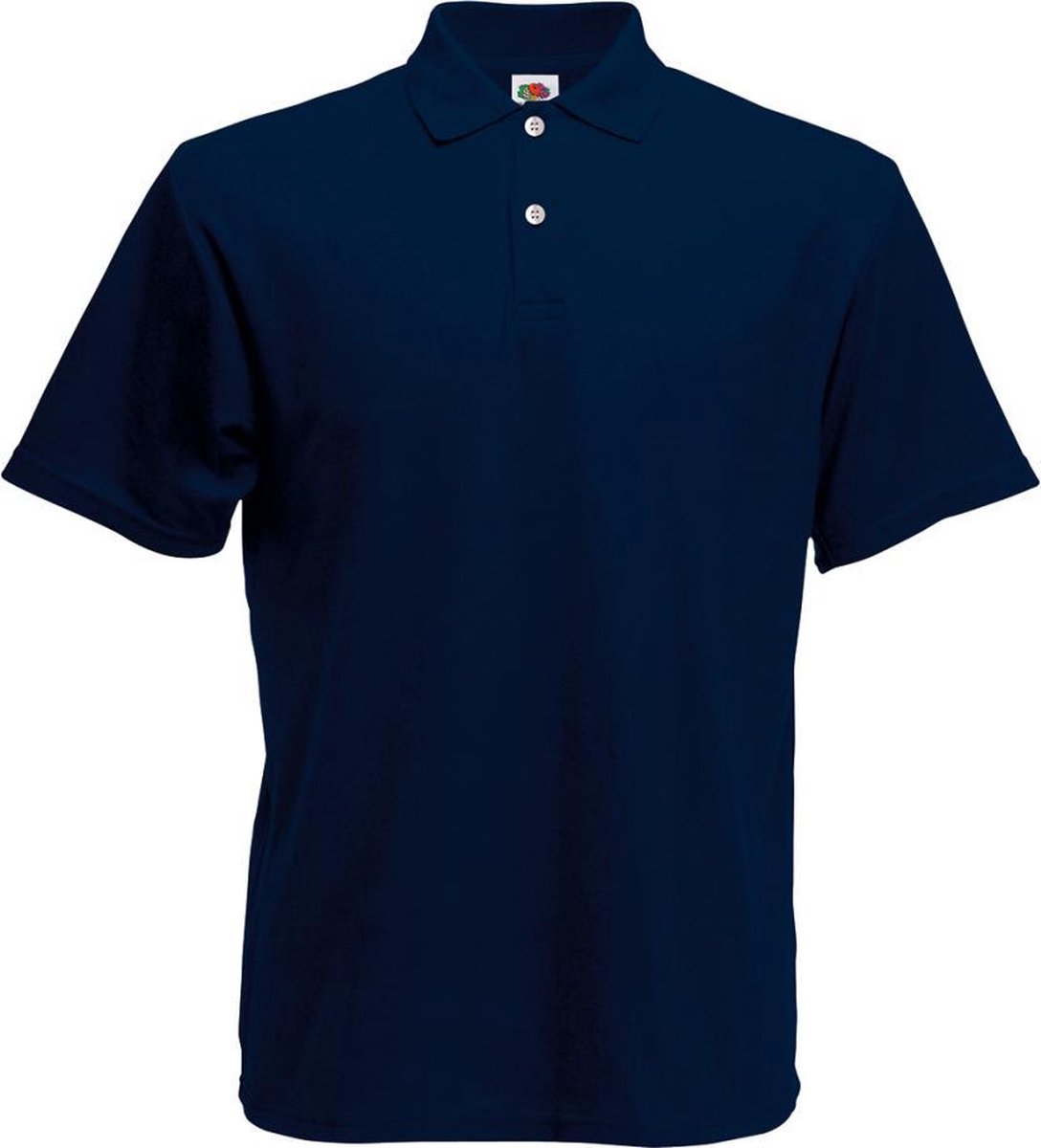 Fruit of the Loom poloshirt heren maat XL (marineblauw)