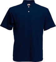 Fruit of the Loom poloshirt heren maat XL (marineblauw)