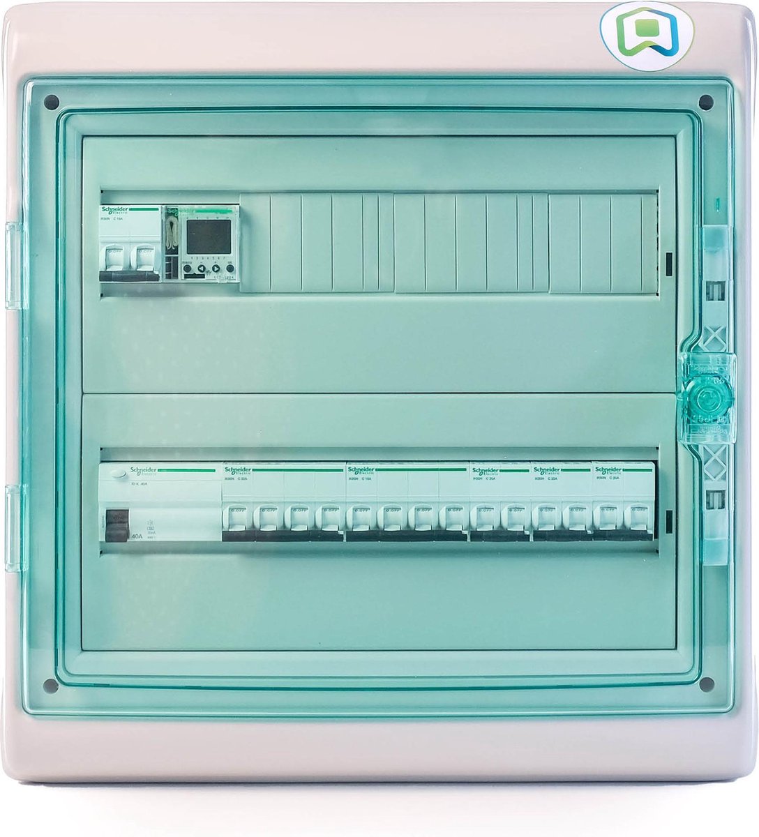 Voorbedrade verdeelkast hydro 2 ( 6 automaten + astro-klok)