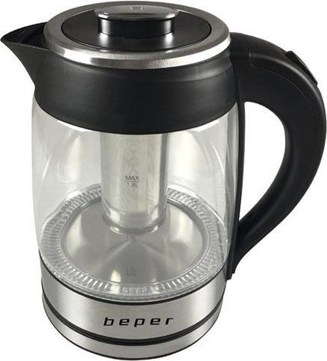 Beper Italia design - Glazen waterkoker en theepot -1