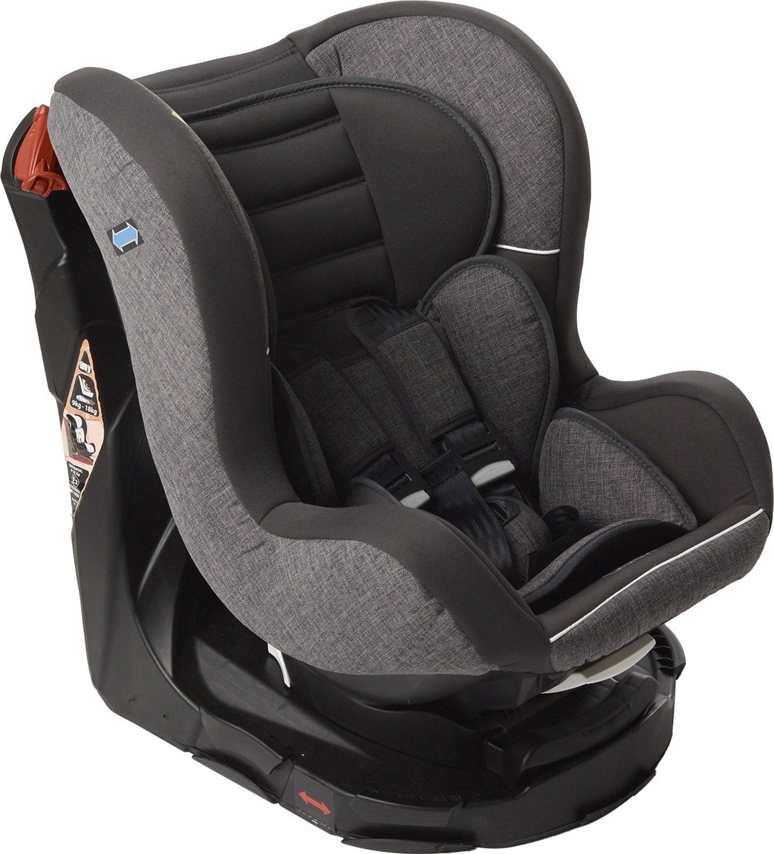 QUAX Easy Rider 360° draaibaar -Linen Grey- Groep 0/1