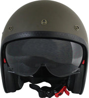 ESCOOT *RETROHELM DELUXE* scooter - vespa - helm - jethelm - scooterhelm - motor - brommer      M
