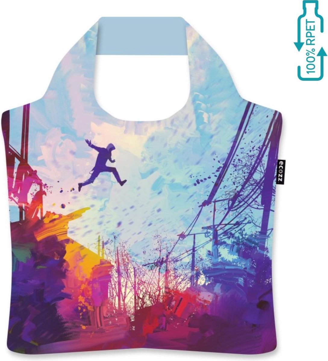 Ecozz-Shopper-Jump-Tithi Luadthong-rPet tas opvouwbaar met rits