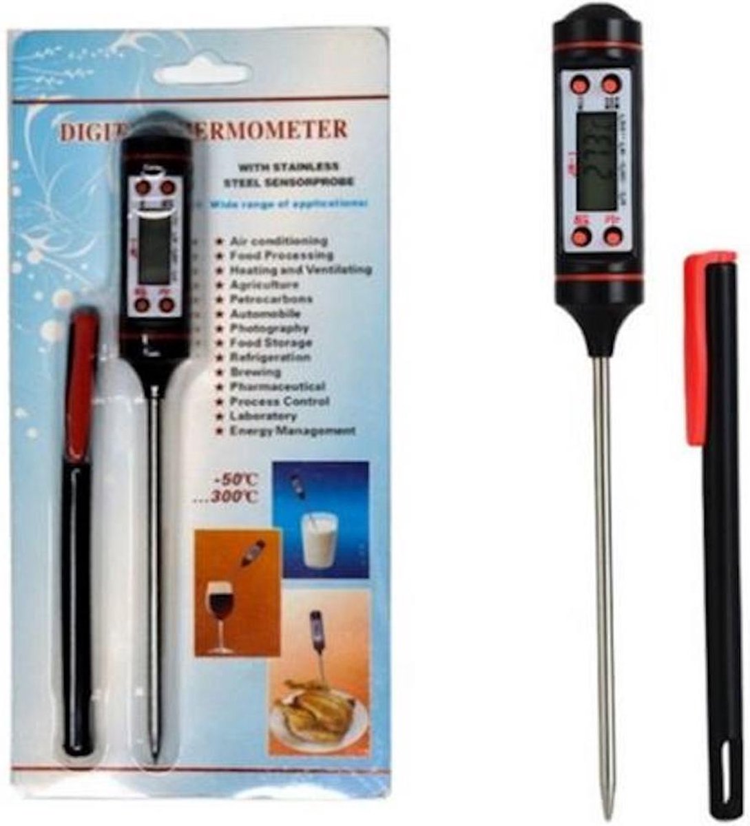 Digitale Vleesthermometer / BBQ Thermometer / Voedselthermometer / -50 tot +300 Graden Celcius