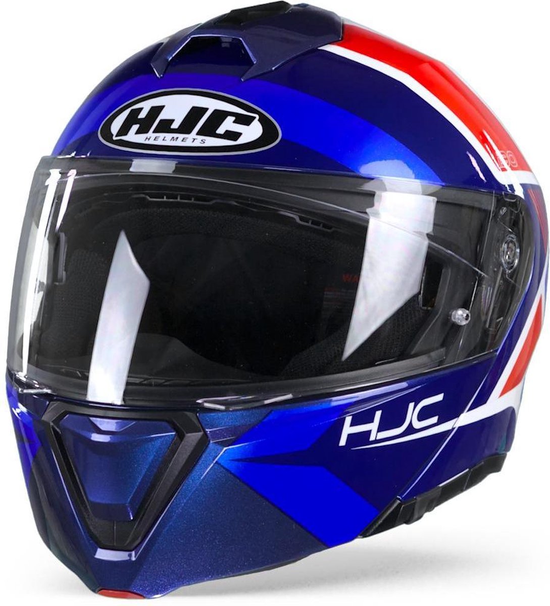 HJC I90 HOLLEN MC21 Blauw Systeemhelm - Motorhelm  - Maat M