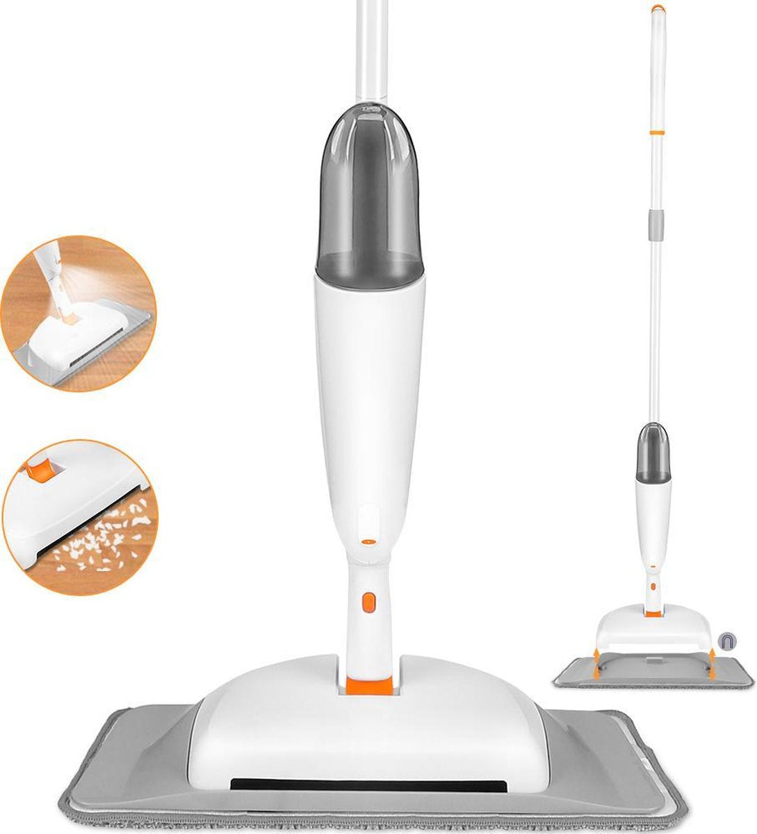 TBG 3-in-1 Water Handveger en Spray Mop Bezem Magic Set Quick Wash Vloerreiniging Huishoudelijke Tool Microfiber Platte lui With 1 PC Mop Pad