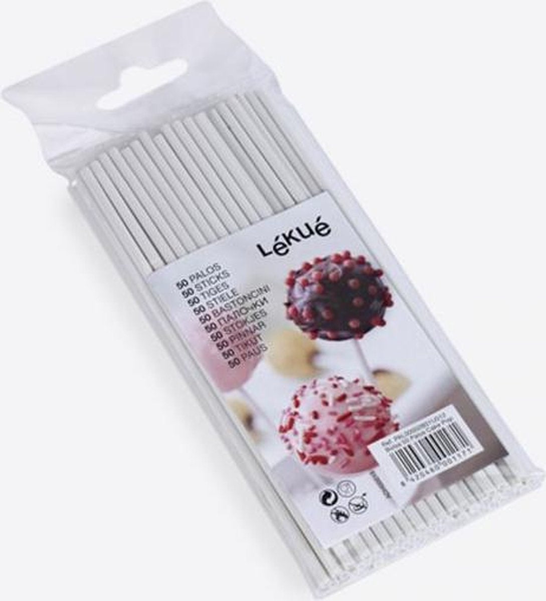 Lékué 50 stokjes voor pop cakes