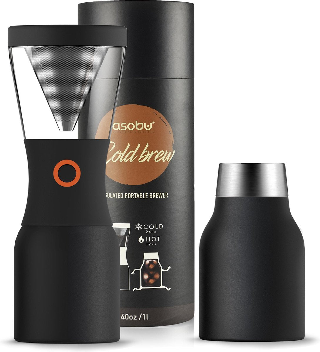 Asobu Cold Brew Coffee - Zwart