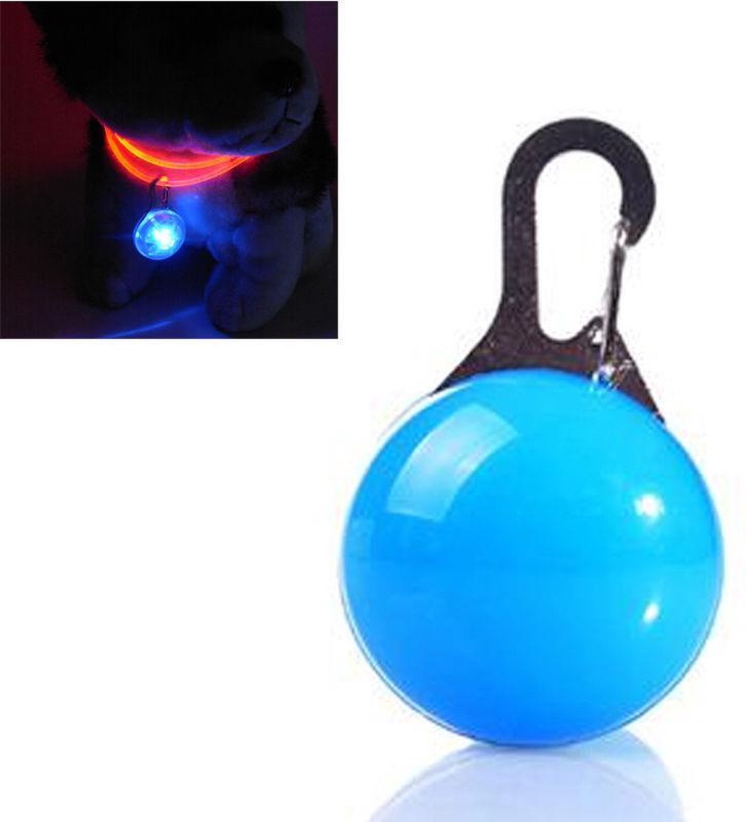 Cadellight Veiligheidslampje Voor Halsband - Dierenlampje - Blauw