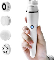 Elektrische 4 in 1 Gezichtsreinigingsborstel - Gezichtsborstel - Blackhead Remover - Make up Remover - Gezichtsreiniger - Waterproof - 3 snelheden