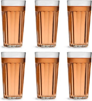 Libbey Longdrinkglas Paneled - 470 ml / 47 cl - 6 stuks - vaatwasserbestendig - tijdloos design - hoge kwaliteit