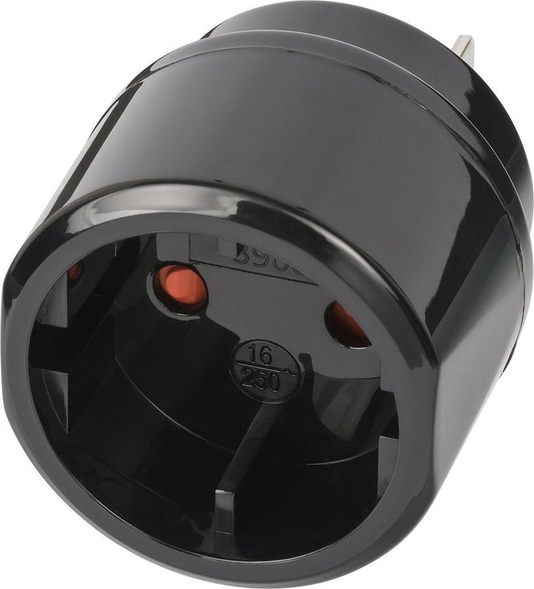 Brennenstuhl 1508450 Type C (Europlug) Type A Zwart netstekker adapter