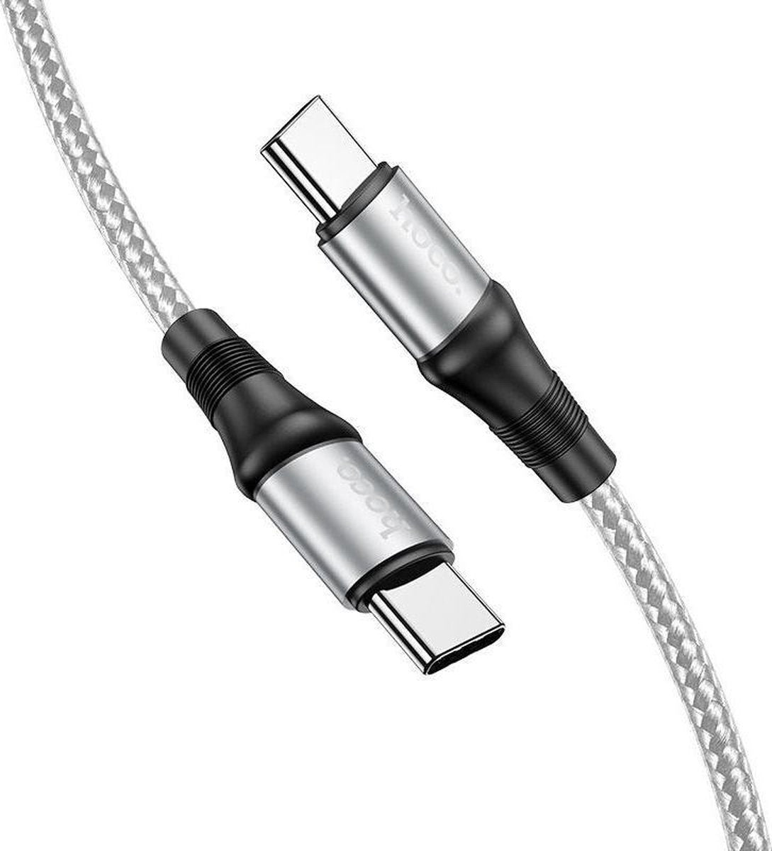 Hoco X50 USB-C naar USB-C Kabel 100W 2 Meter Grijs