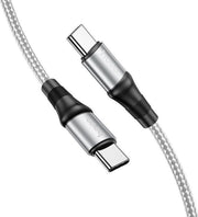 Hoco X50 USB-C naar USB-C Kabel 100W 2 Meter Grijs