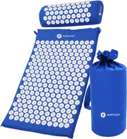 IMPAQT Acupressure Mat en Kussen spijkermat - Acupunctuur Set  – Blauw (68cm x 42 cm)
