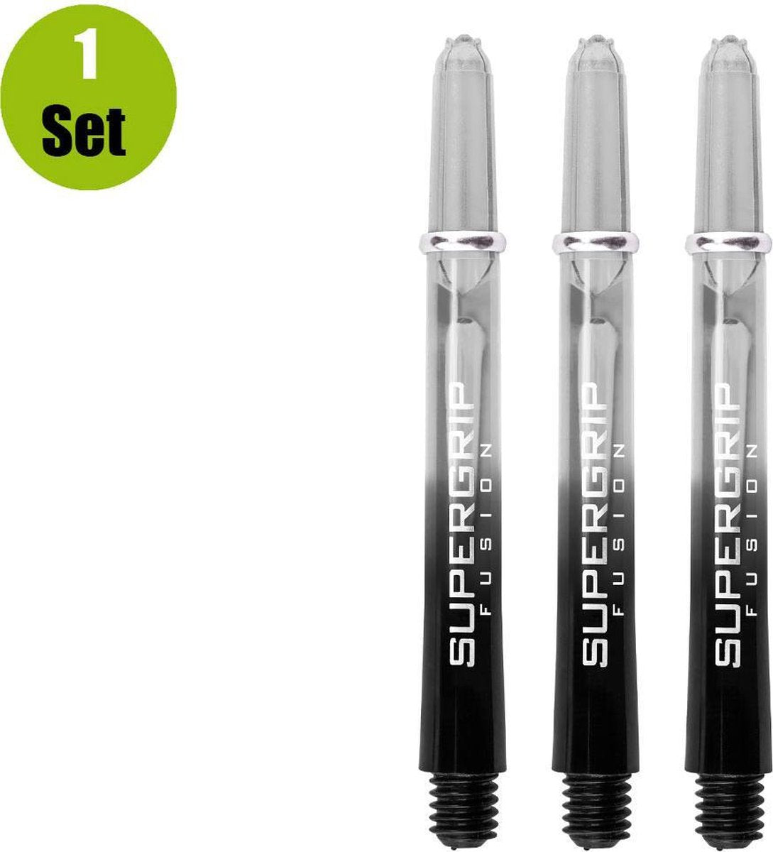 Harrows Supergrip Fusion DartShafts - Clear - In Between - (1 Set)