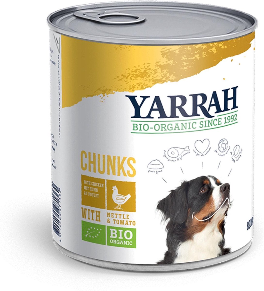Yarrah Biologische Hondenvoer - Kip - Honden natvoer - 820  g