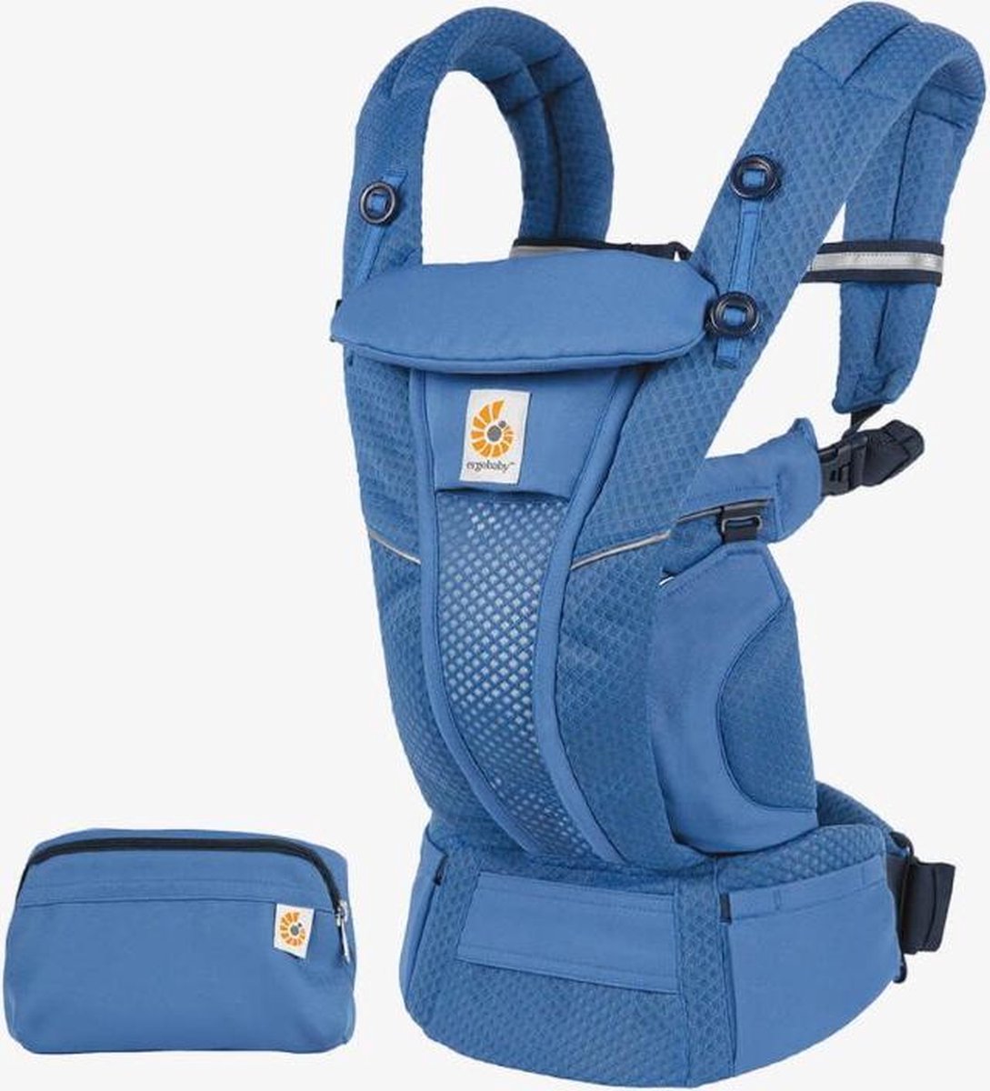 Ergobaby Omni Breeze Baby draagzak Sapphire Blue - ergonomische draagzak vanaf geboorte