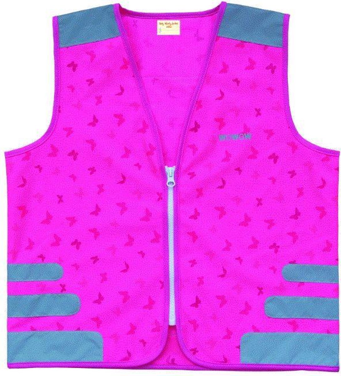 WOWOW Design Fluo hesje kind - Nuty jacket pink L