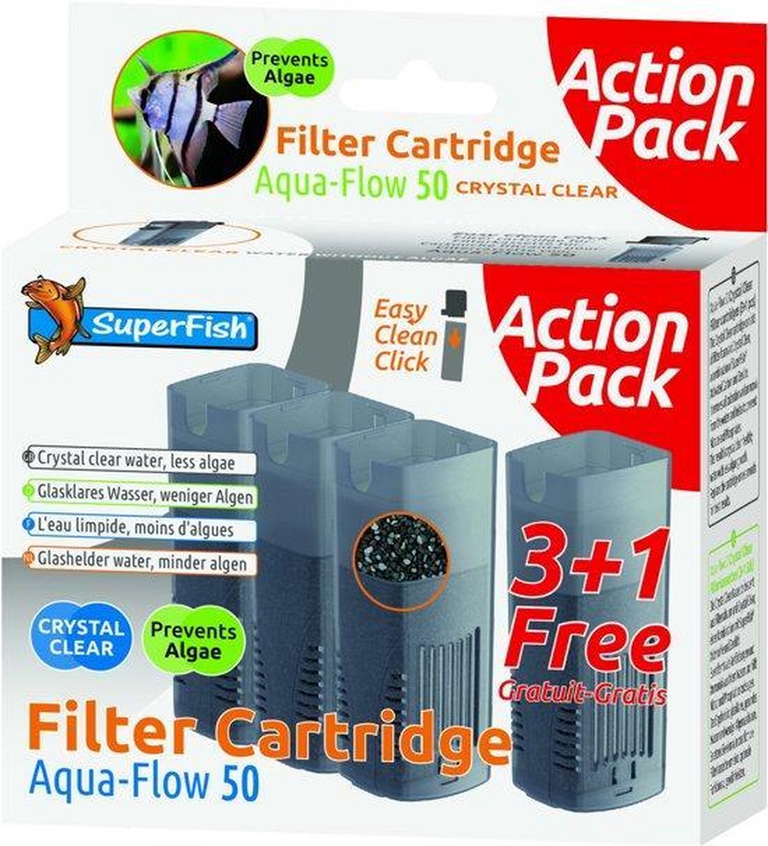 Superfish aquaflow 50 crystal cartridge 3+1 promo