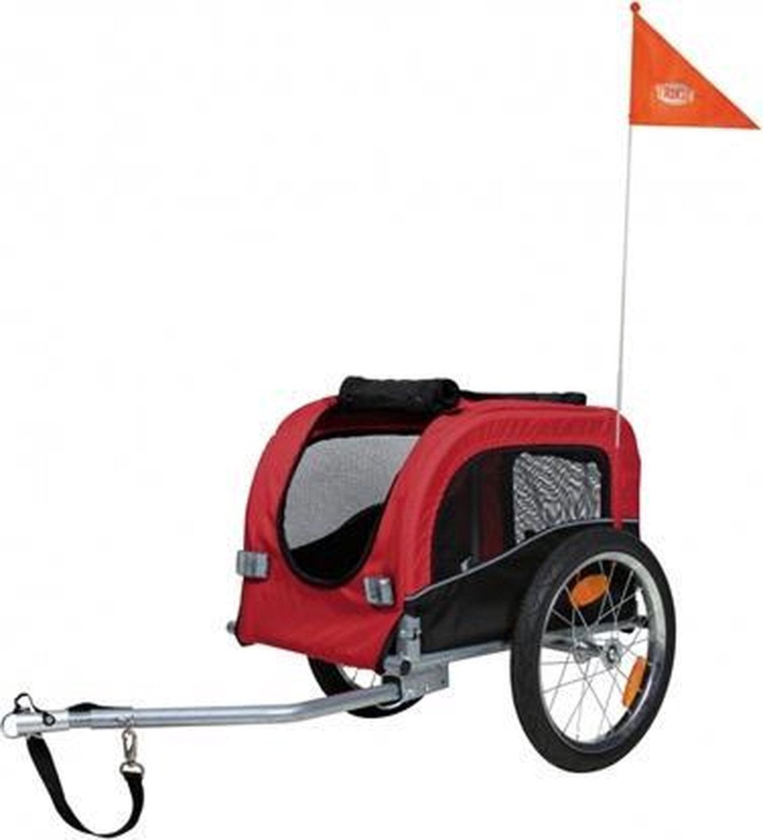 Trixie Hondenfietskar - Zwart/Rood - S - 53 x 60 x 60 (117) cm