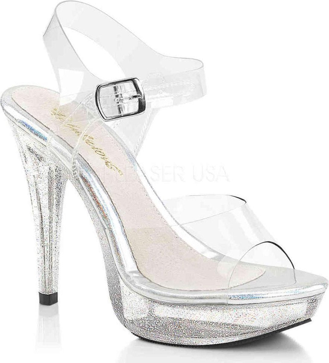 Fabulicious Sandaal met enkelband -42 Shoes- COCKTAIL-508MG US 12 Transparant