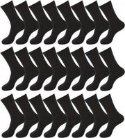 4 Paar Herensokken Damessokken 90% Katoen Kleur Zwart - Sokken Heren - Sokken Dames - Kousen & Beenmode