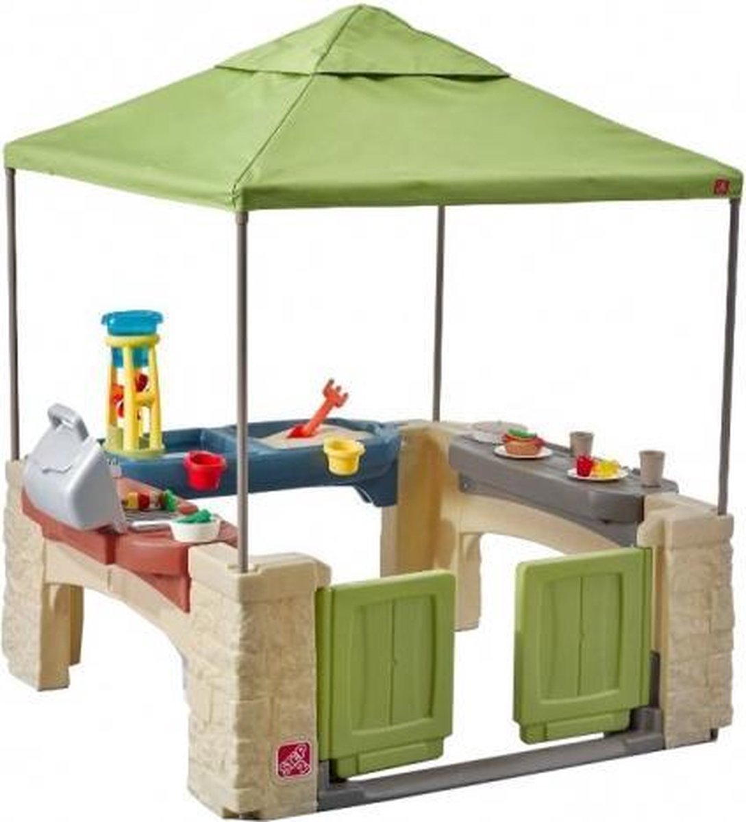 Step2 Speelhuis All Around Playtime Patio with Canopy - Rolstoel proef - Incl. Accessoires