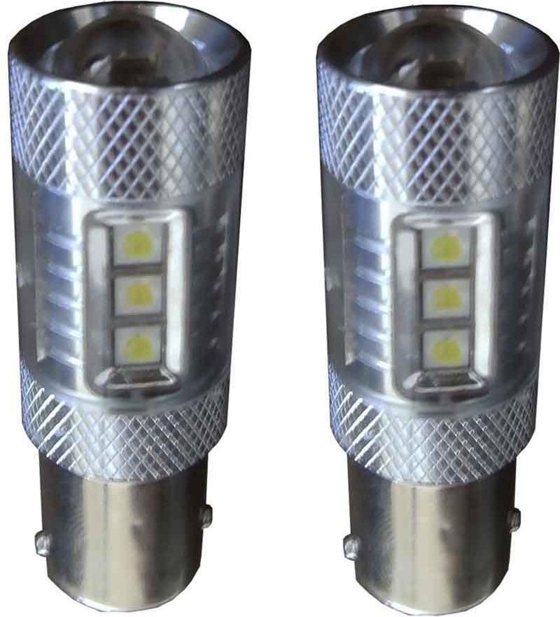 Canbus LED vervangingslampen 50w BA15s - wit