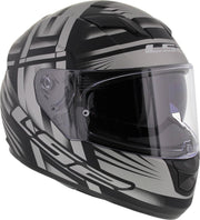 LS2 FF320 Bang mat zwart titanium XS Motorhelm Scooterhelm