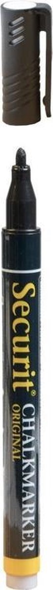 Zwarte krijtstift ronde punt 1-2 mm
