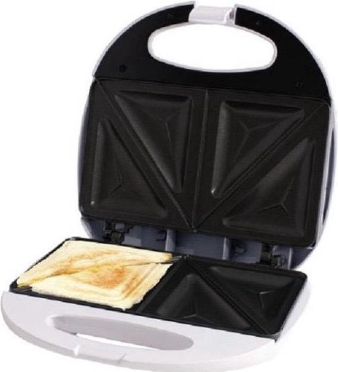 Tosti ijzer-sandwichmaker-twee tosti's- anti-aanbak