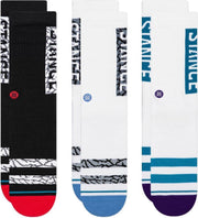 Stance casual sokken the OG 3P wit zwart - 43-47