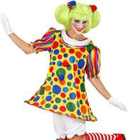 Clown & Nar Kostuum | Vrolijk Clown | Meisje Vrouw | Small | Carnaval kostuum | Verkleedkleding