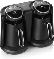 Arzum OKKA Minio DUO - (2 KOFFIEPOT) - OK006K CHROME | Turkse Koffiemachine -  | 8 kopjes | Turkish Coffee Maker |  Vrijstaand Turks Koffiezetapparaat