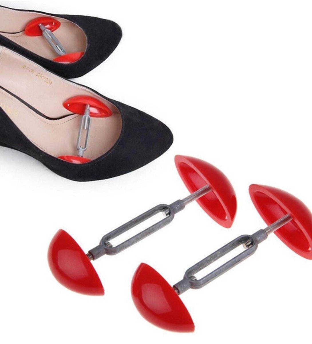 Phannie Verstelbare Schoenspanner (2 stuks) - Voor Alle Soorten Schoenen - Schoenoprekker - Unisex - Kunststof