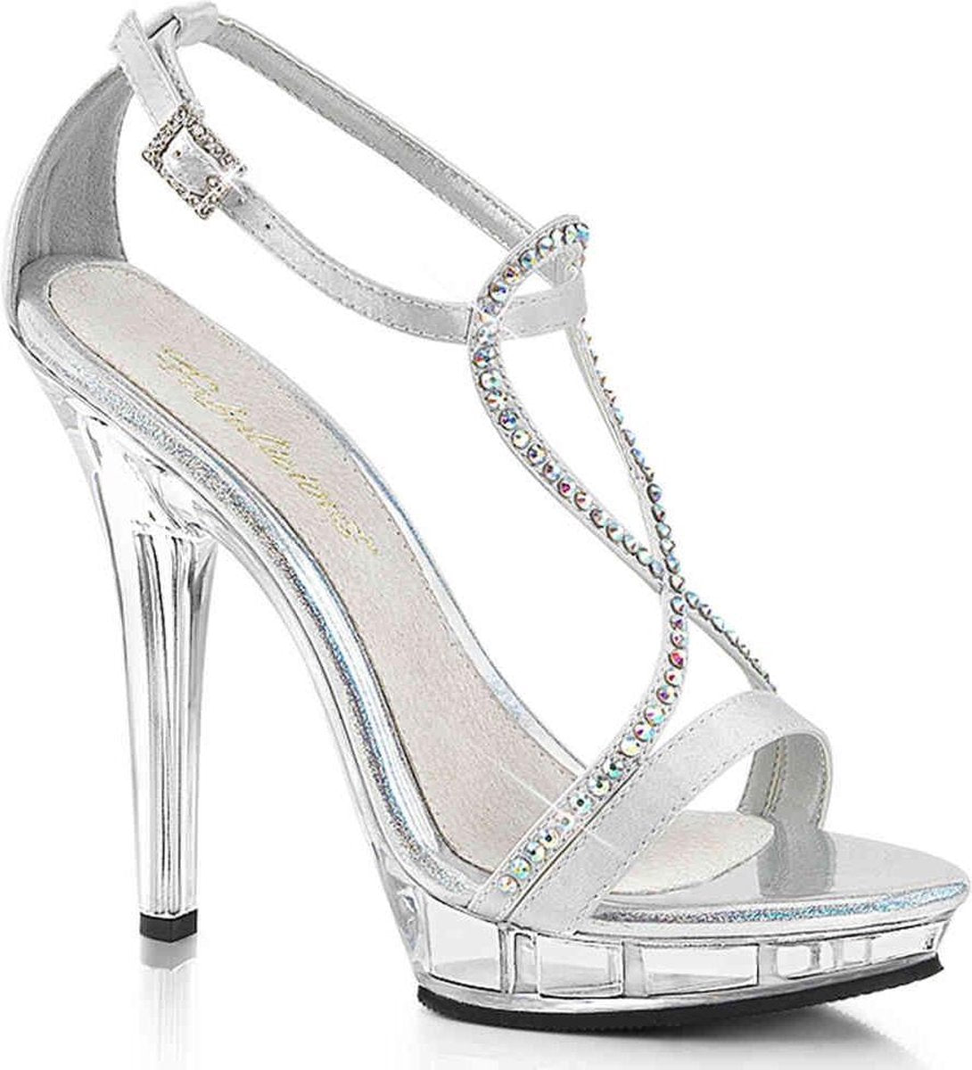 Fabulicious Hoge hakken -35 Shoes- LIP-156 US 5 Zilverkleurig