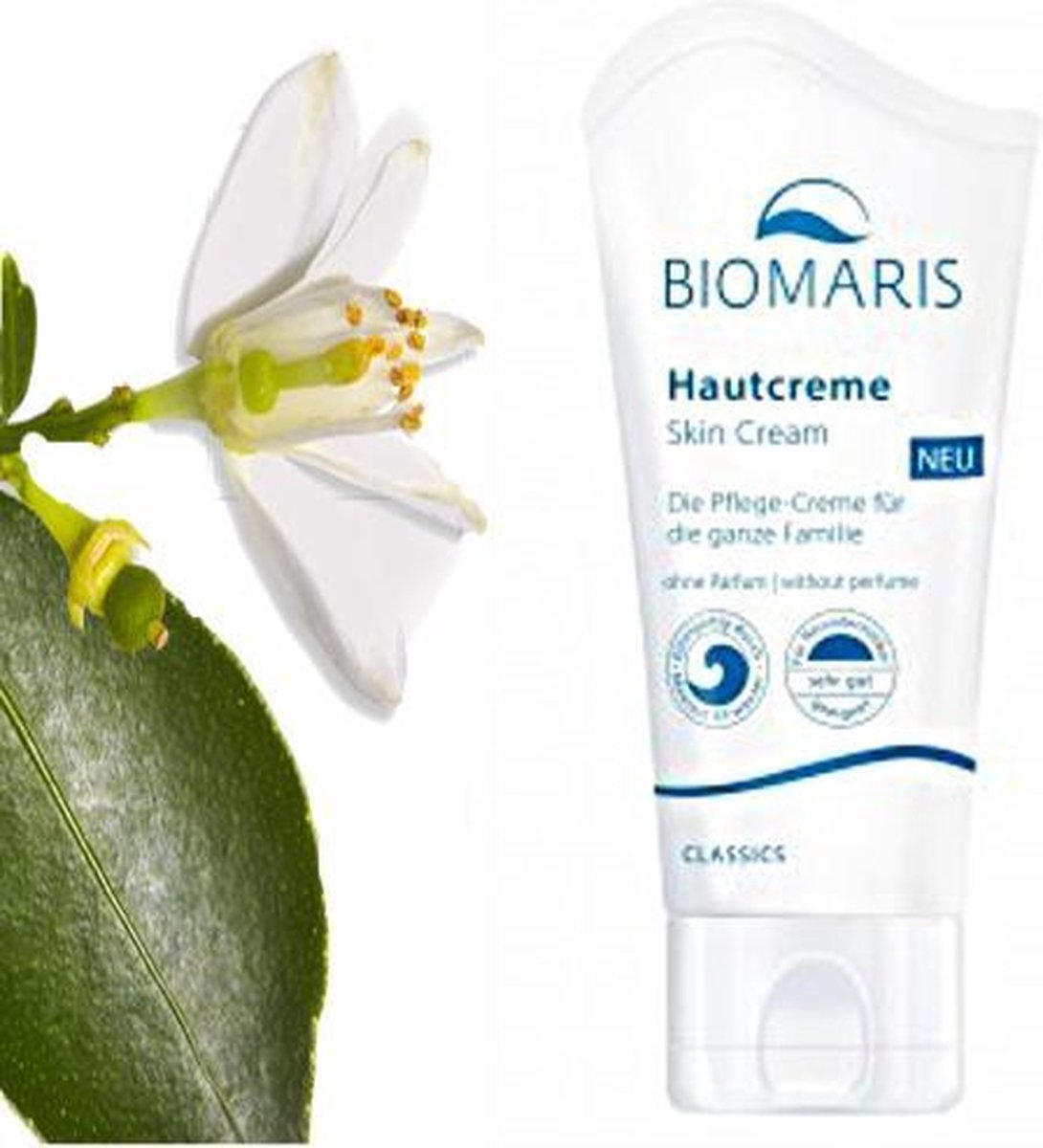 Biomaris - Skin cream NEW 50 ml (without perfume) ( Zonder Parfum en Minerale olie )